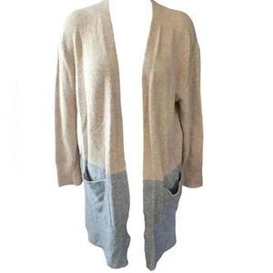 Madewell Kent Colorblock Cardigan Sweater in Coziest Yarn Size S